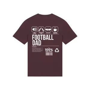 Football Dad Ingredients Front & Back Graphic T-Shirt dad bod shirts discount