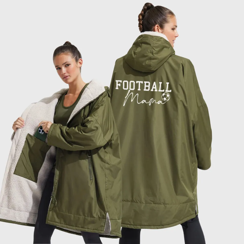Football Mama All-Seasons Oversize Waterproof Robe