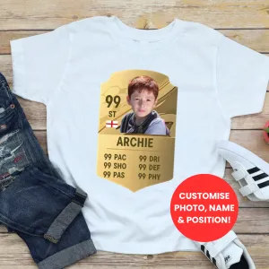 FootyStarz Ultimate Player Card Personalised T-Shirt boys apparel promo code