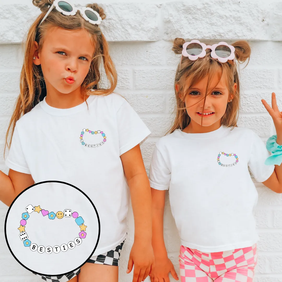 Friendship Bracelets Besties Matching T-Shirts girls pajamas promo