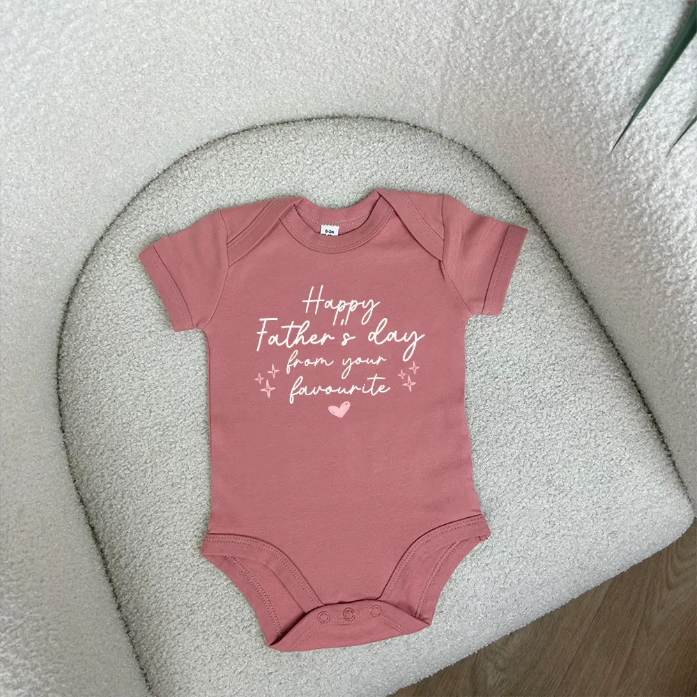 From Dad's Favourite Navy Baby Vest
