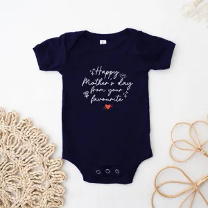 From Mum's Favourite Navy Baby Vest cheap baby clothes online