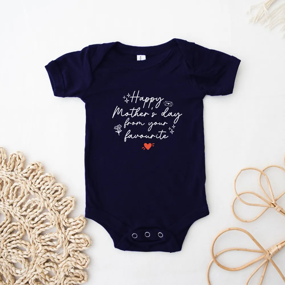 From Mum's Favourite Navy Baby Vest cheap baby clothes online