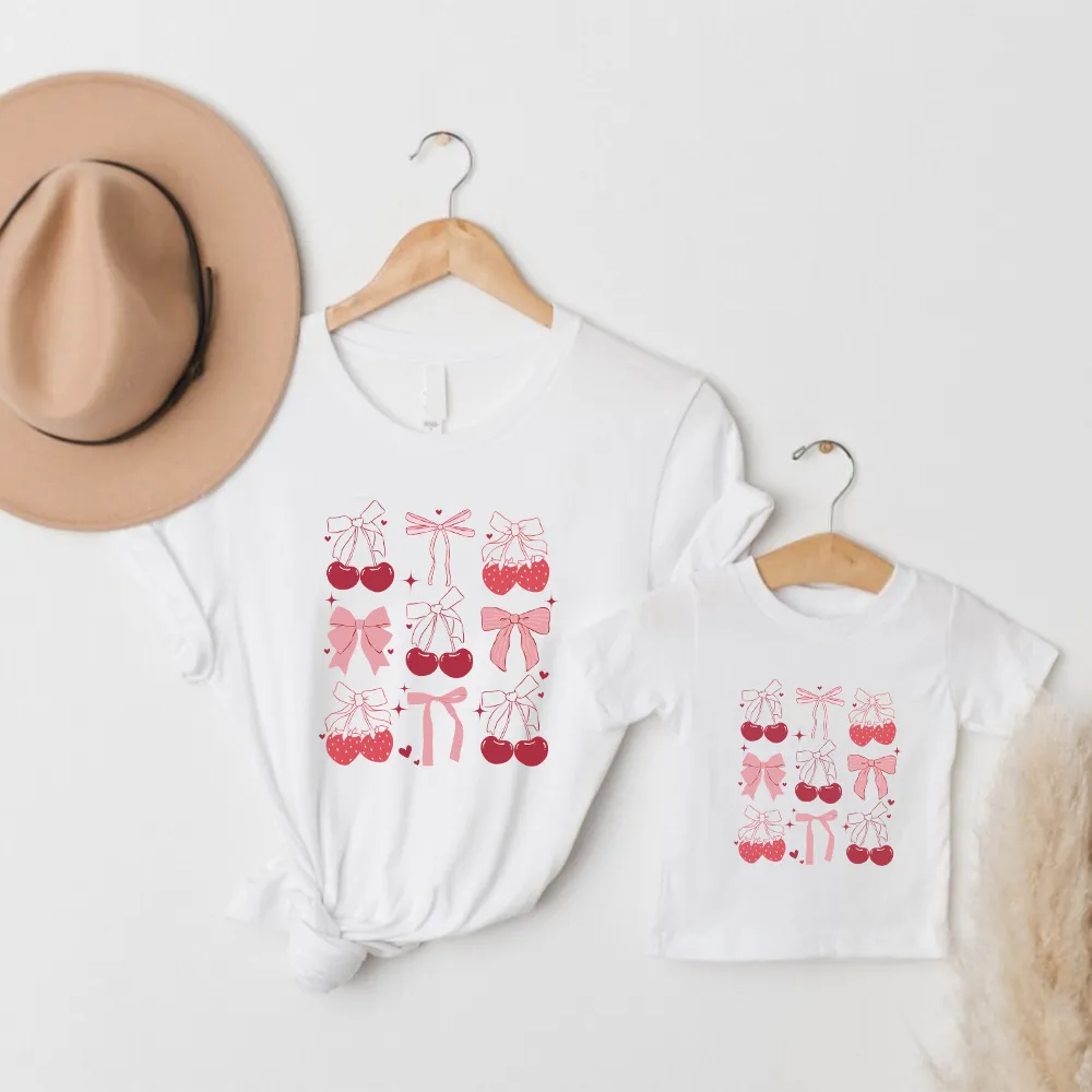 Fruity Coquette Icons Matching T-Shirts