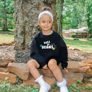 Full of Beans Kids Black Sweatshirt boys fashion clearance