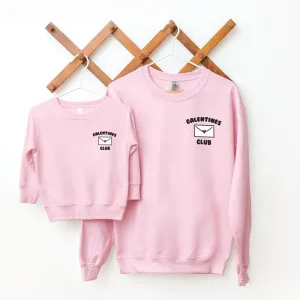 Galentines Club Matching Pocket Logo Sweatshirts pregnancy clothes clearance