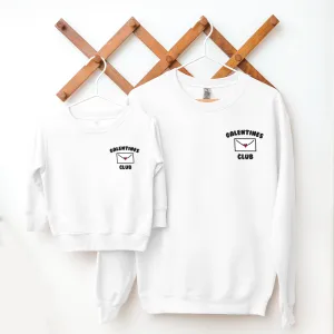 Galentines Club Matching Pocket Logo Sweatshirts breastfeeding tops cheap