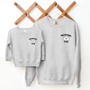 Galentines Club Matching Pocket Logo Sweatshirts pregnancy clothes clearance