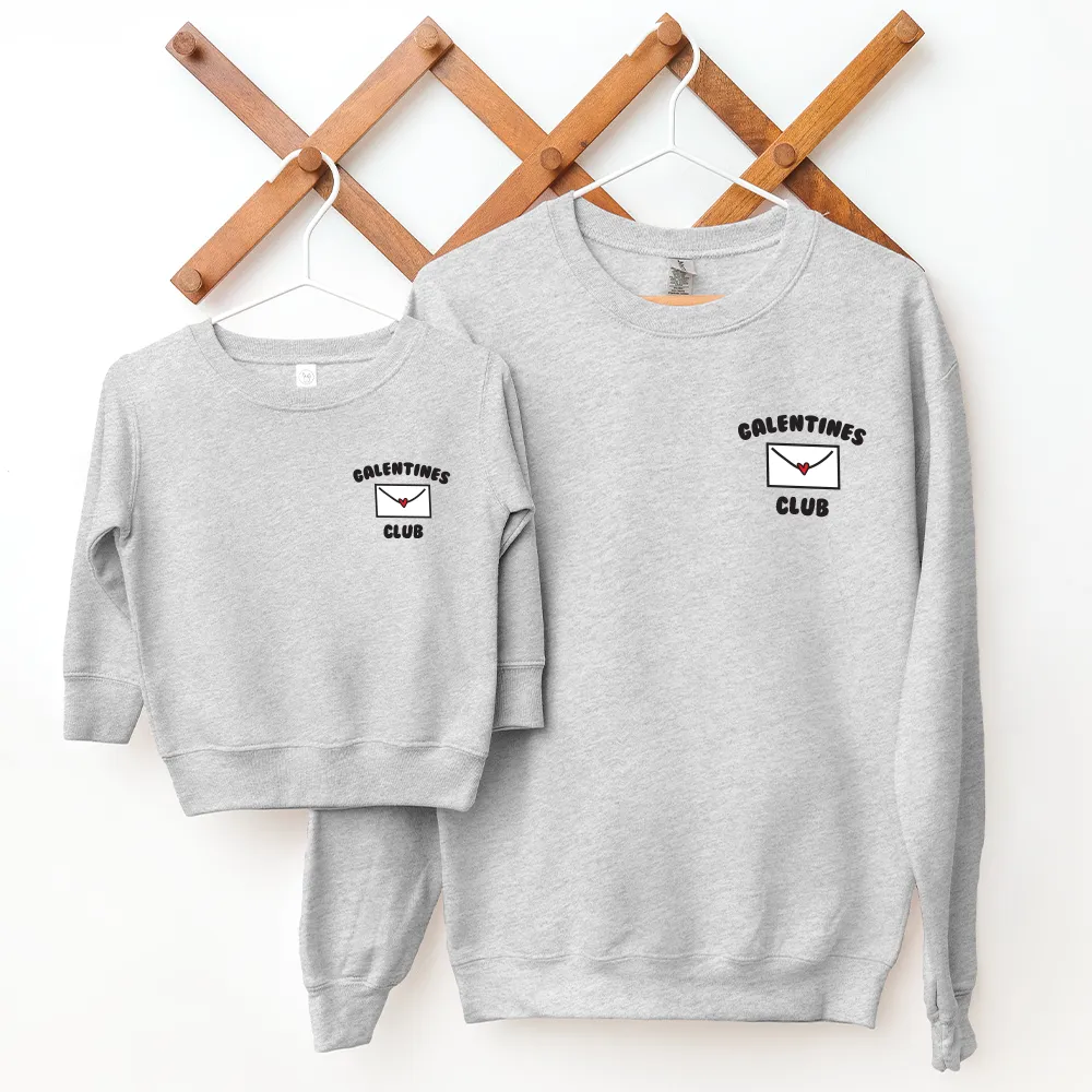 Galentines Club Matching Pocket Logo Sweatshirts pregnancy clothes clearance