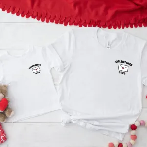 Galentines Club Matching Pocket Logo T-shirts mum blouses clearance