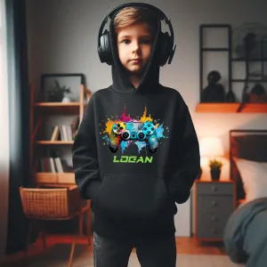 Game Controller Personalised Kids Hoodie girls skirts clearance
