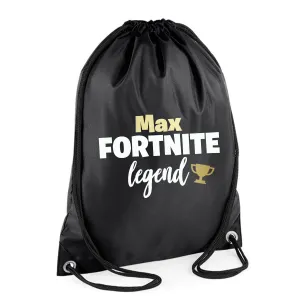 Gaming Legend Personalised Gymsack boys fashion clearance