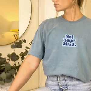 Generation: Mum - Not Your Maid Acid Wash Oversized Tee mum blouses clearance
