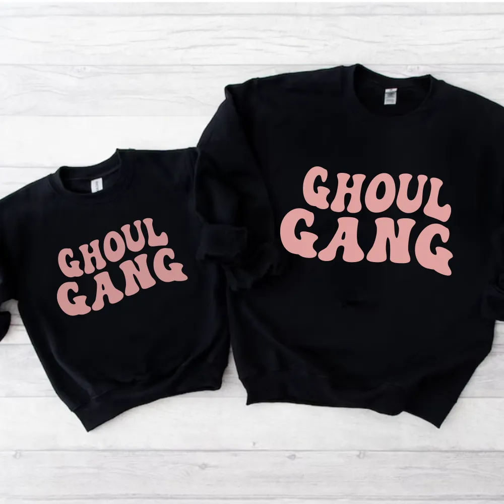 Ghoul Gang Halloween Matching Sweatshirts pregnancy clothes clearance