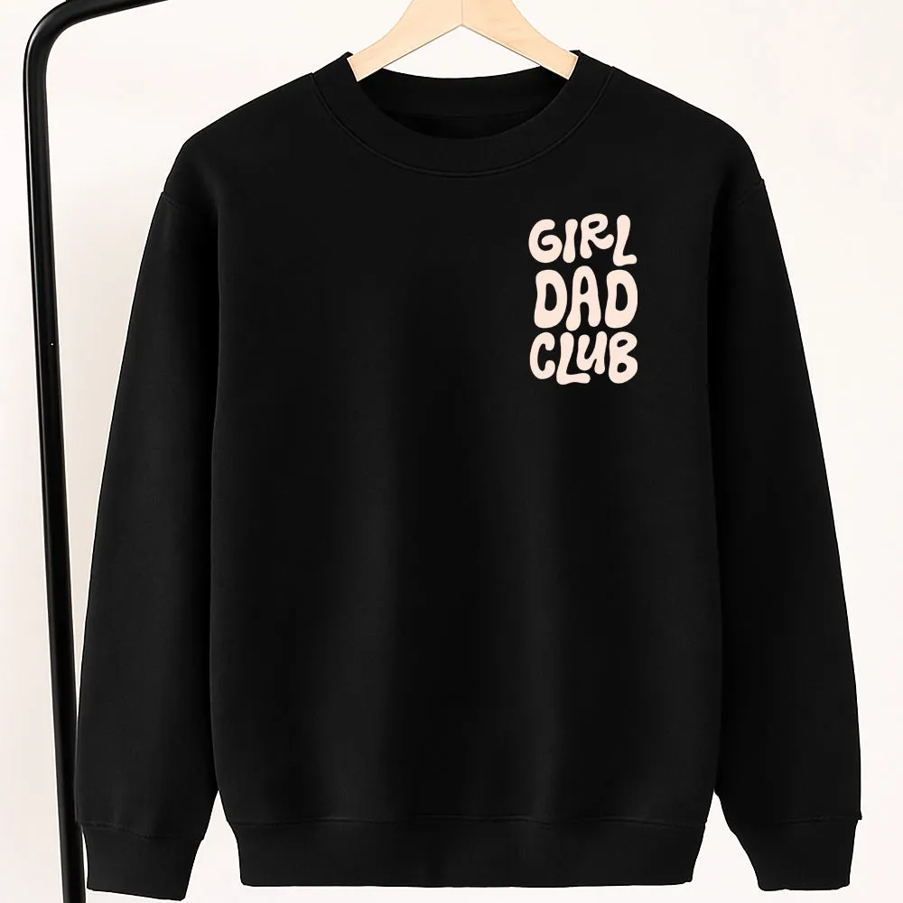 Girl Dad Club Pocket Logo Sweatshirt dads clothes cheap