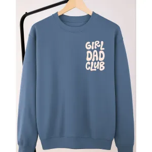 Girl Dad Club Pocket Logo Sweatshirt dads clothes cheap