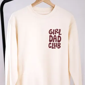 Girl Dad Club Pocket Logo Sweatshirt dads clothes cheap