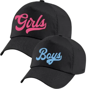 Girls & Boys University Script Matching Black Caps baby bump outfits discount