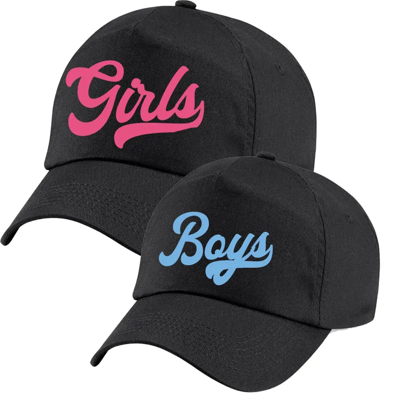 Girls & Boys University Script Matching Black Caps baby bump outfits discount