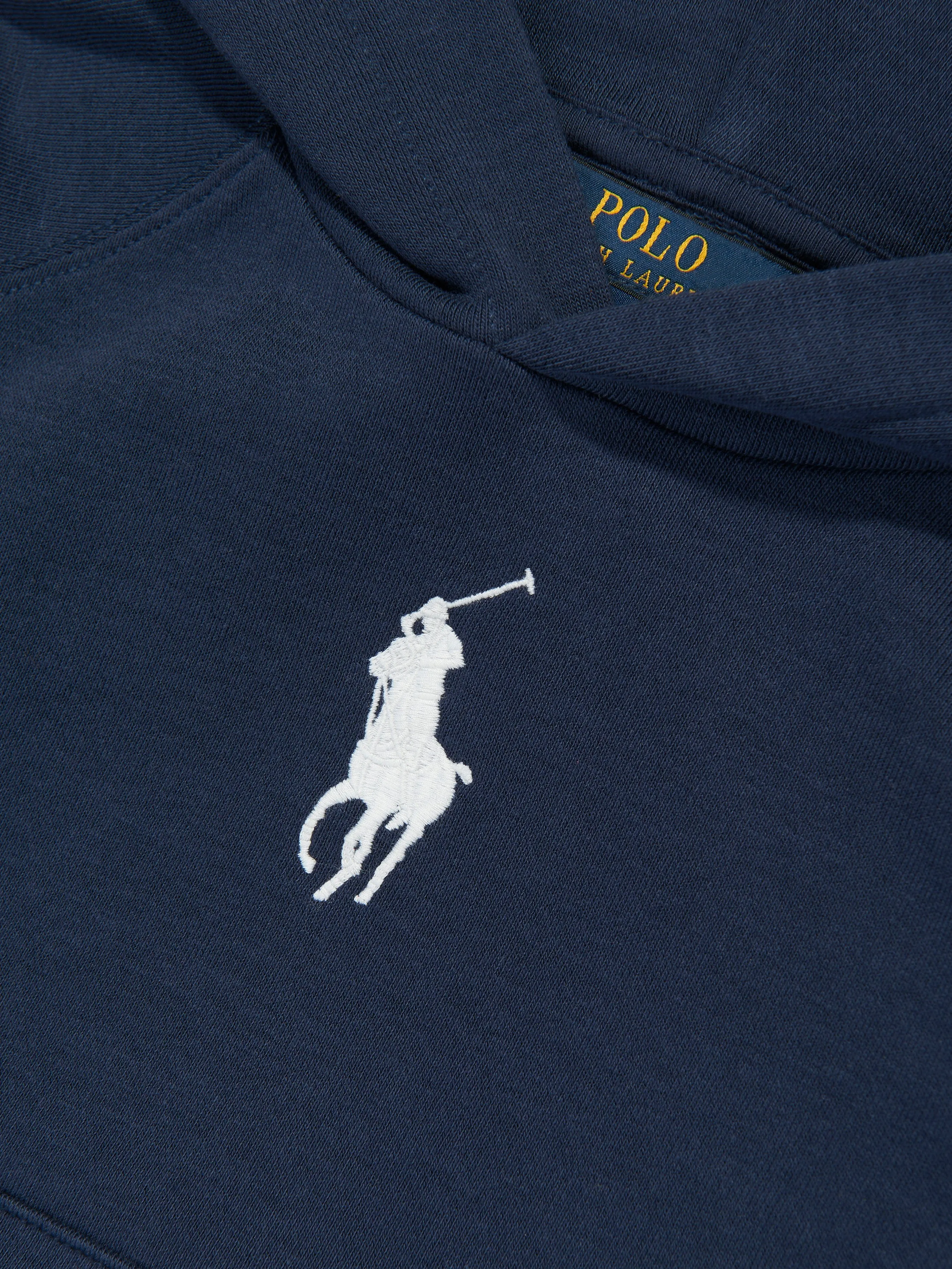 Mädchen Big Pony Kapuzenpullover in Marineblau