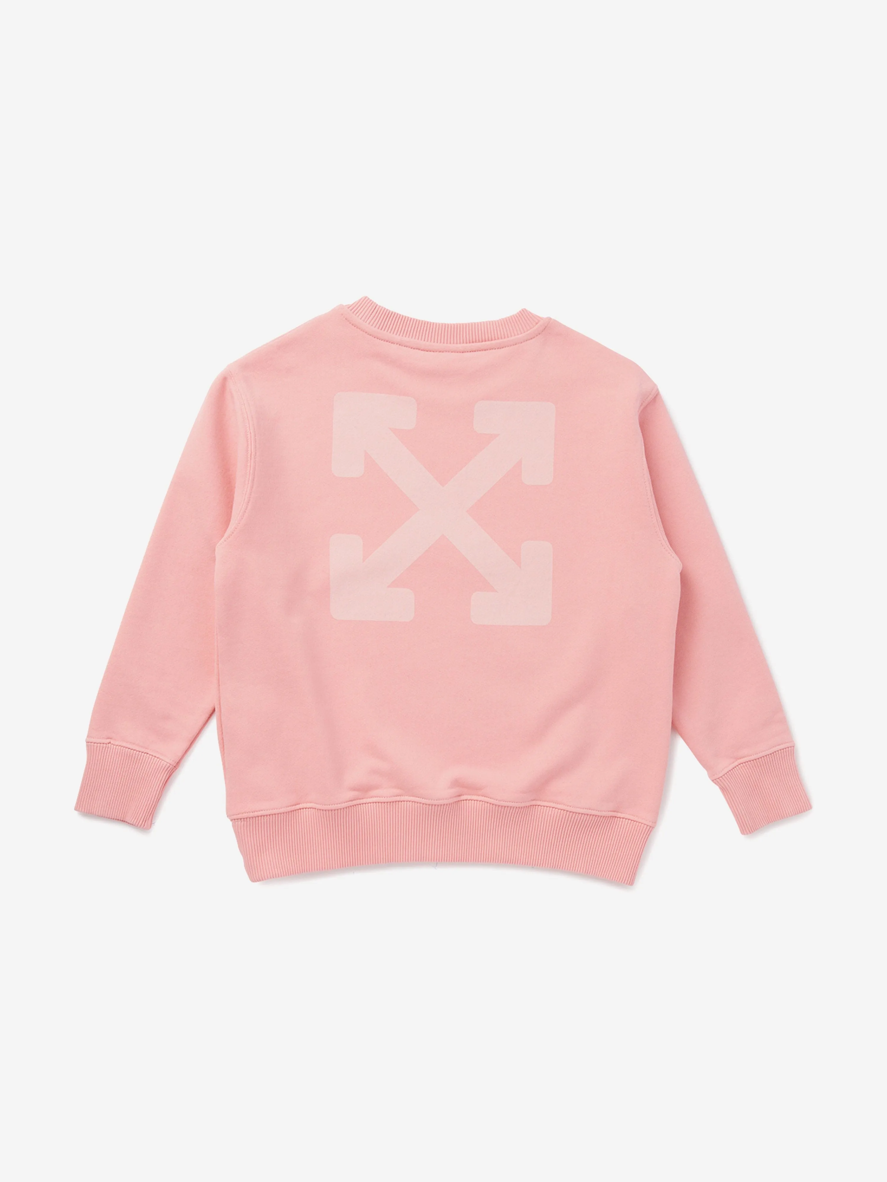 Mädchen Sweatshirt in Rosa eingefärbt