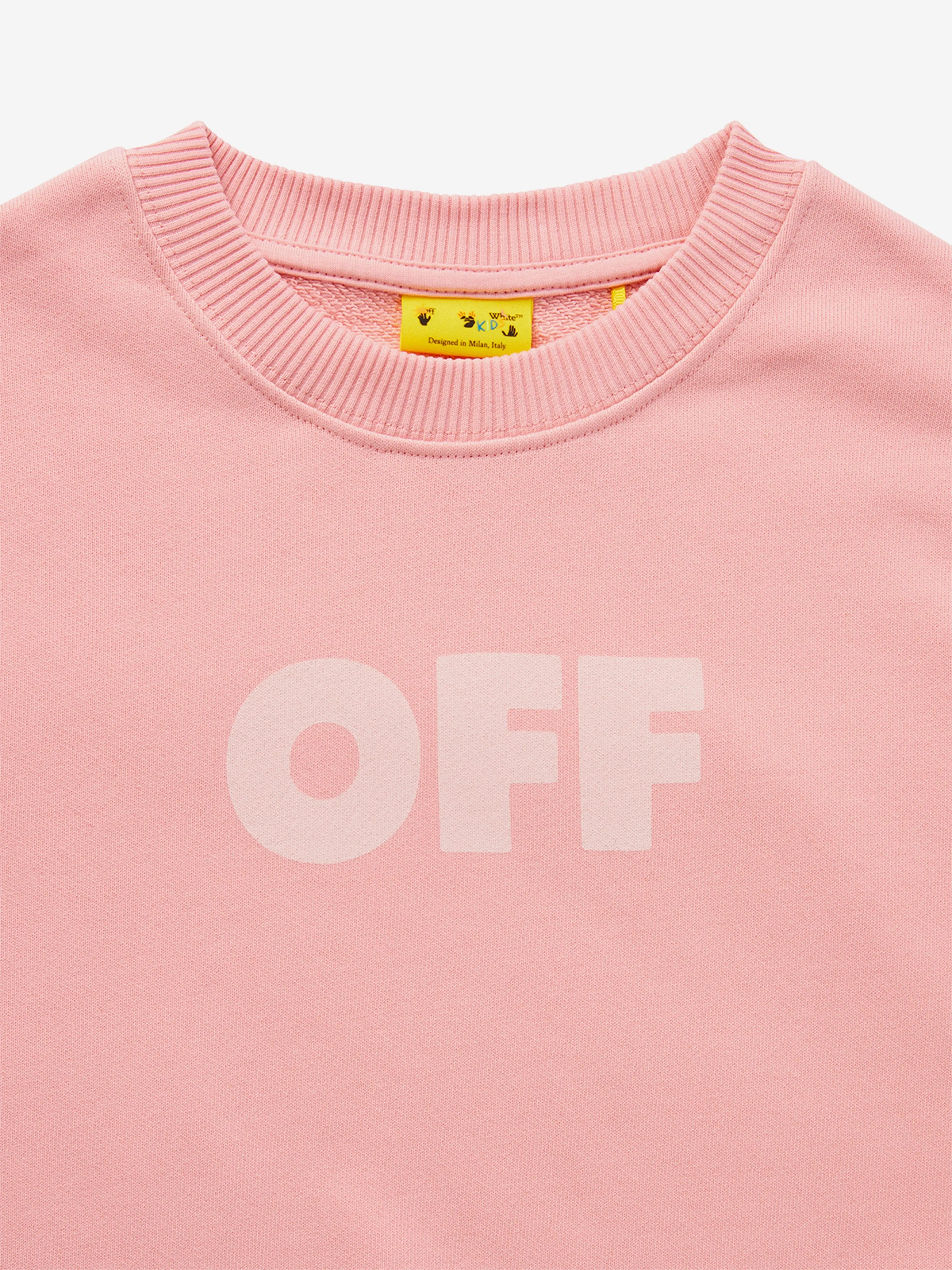 Mädchen Sweatshirt in Rosa eingefärbt