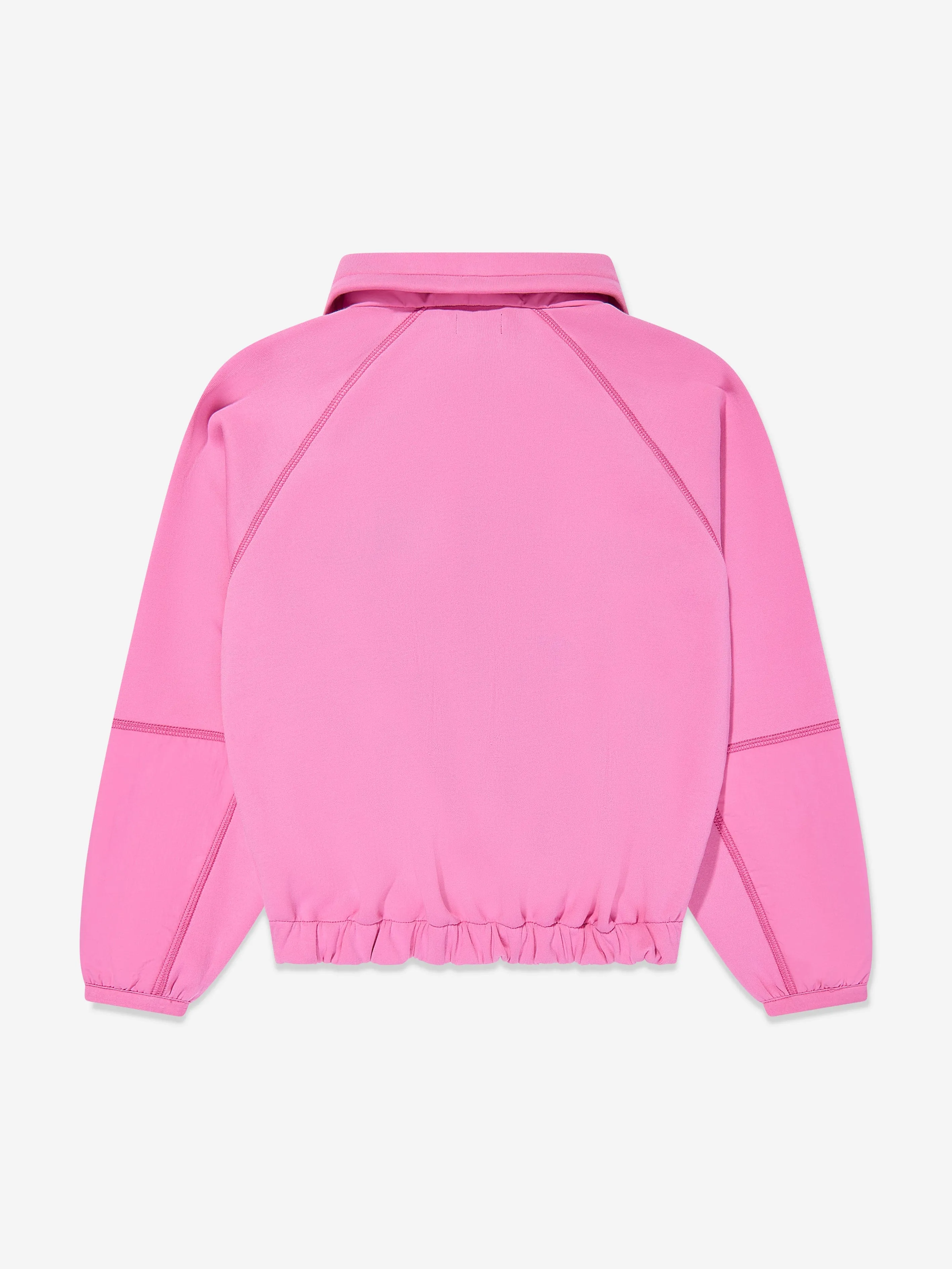 Mädchen Half Zip Hybrid Sweatshirt in Rosa