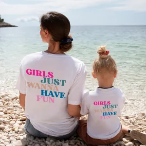Girls Just Wanna Have Fun Matching Tees maternity dresses promo