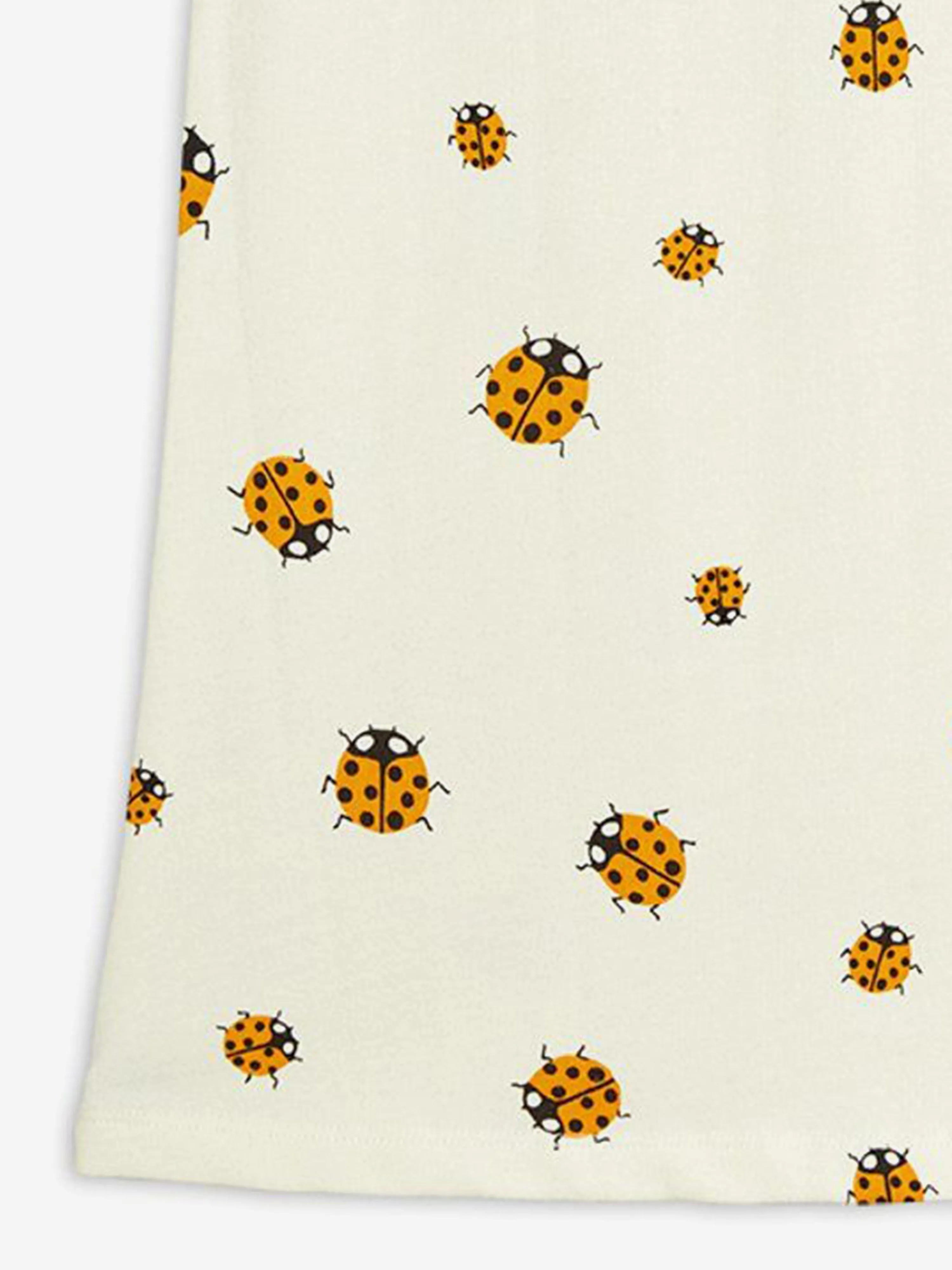 Mädchen Marienkäfer Strickkleid in Elfenbein