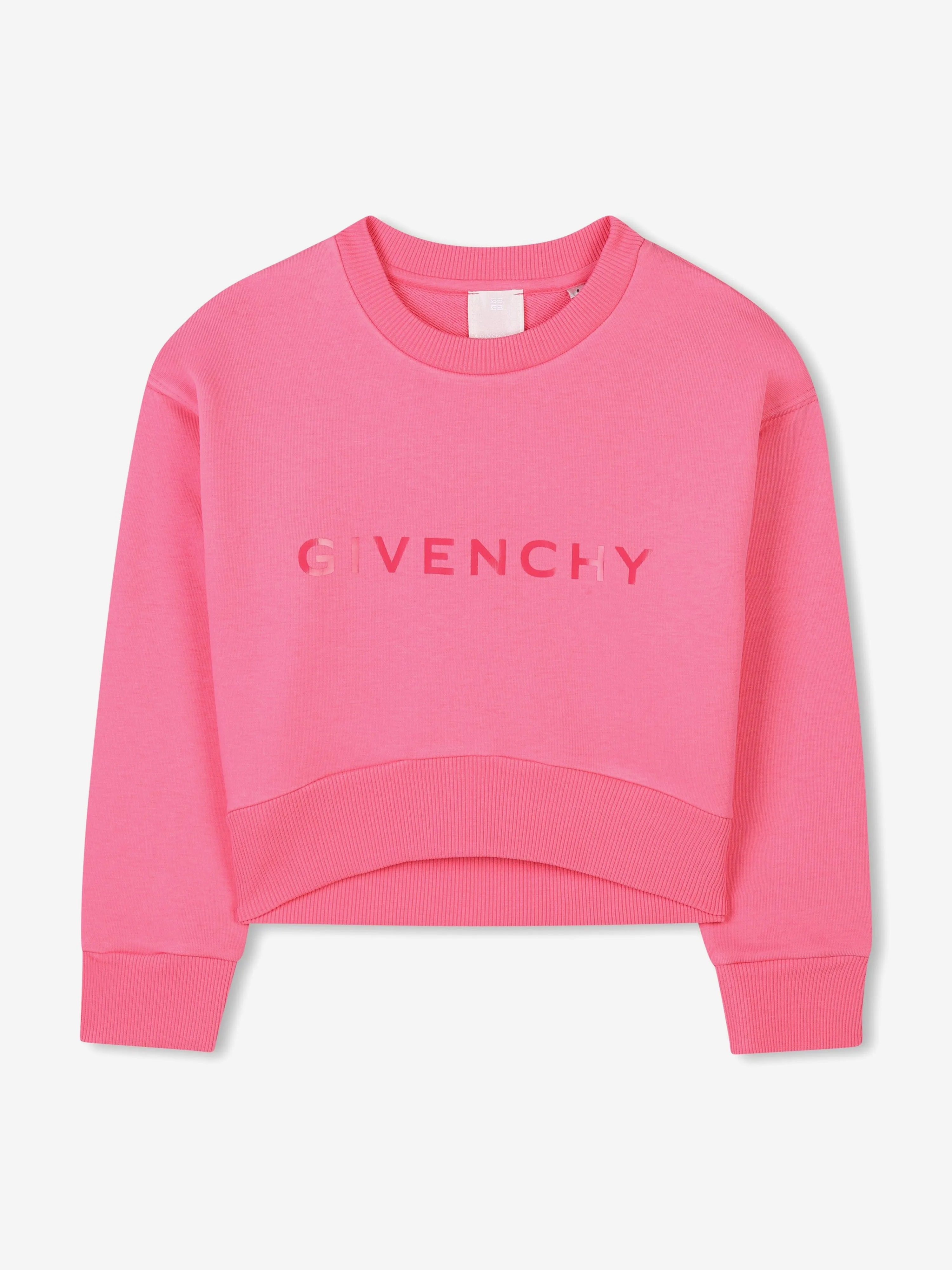 Mädchen Logo Print Sweatshirt in Rosa
