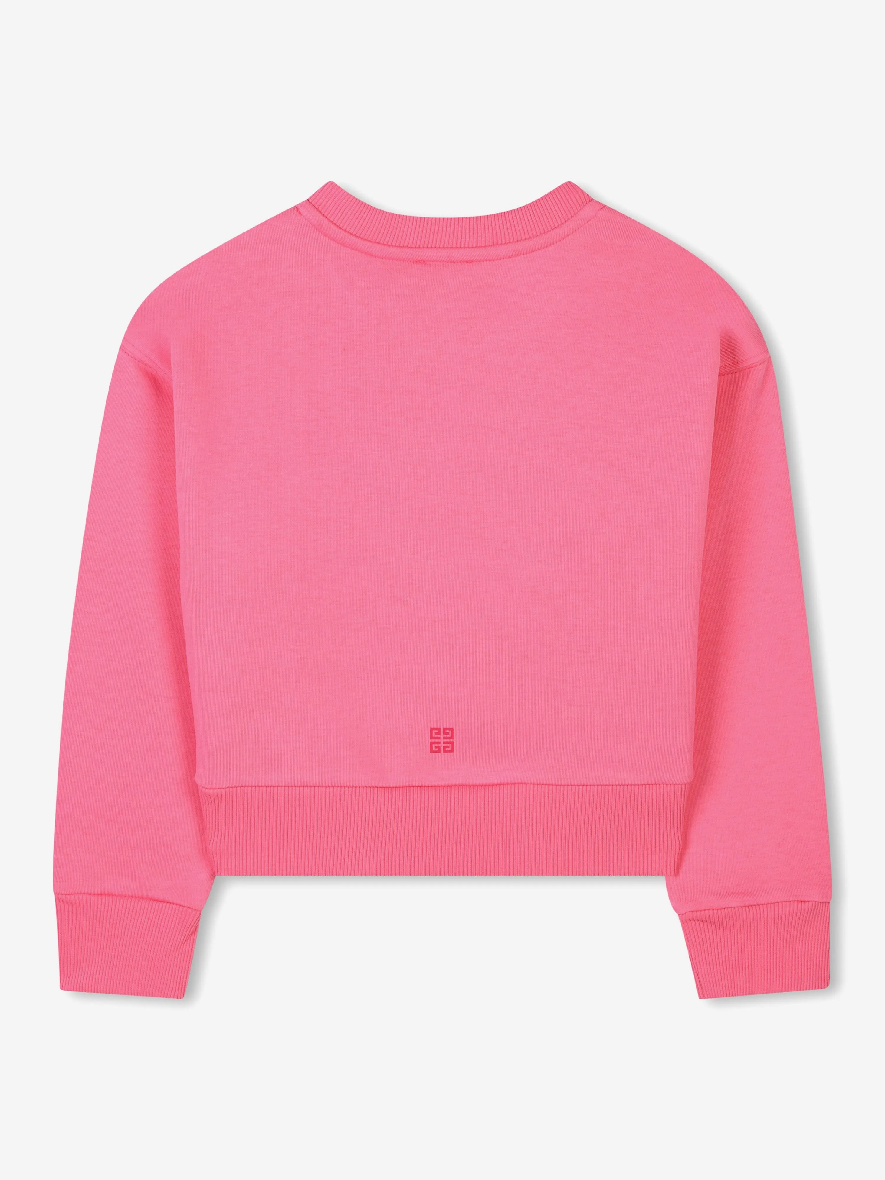 Mädchen Logo Print Sweatshirt in Rosa