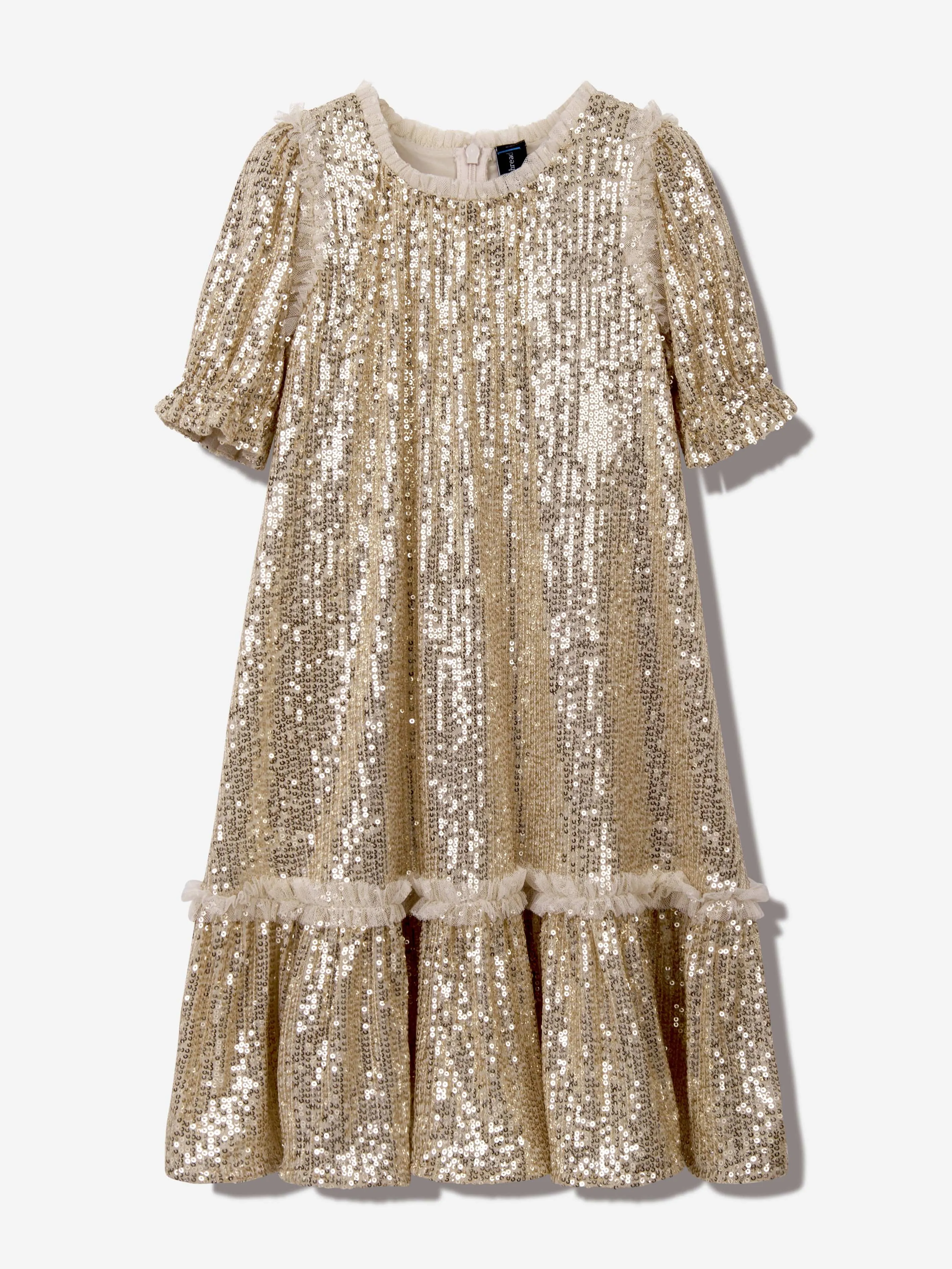 Mädchen Glitzer Sternenlicht Kleid Rosa