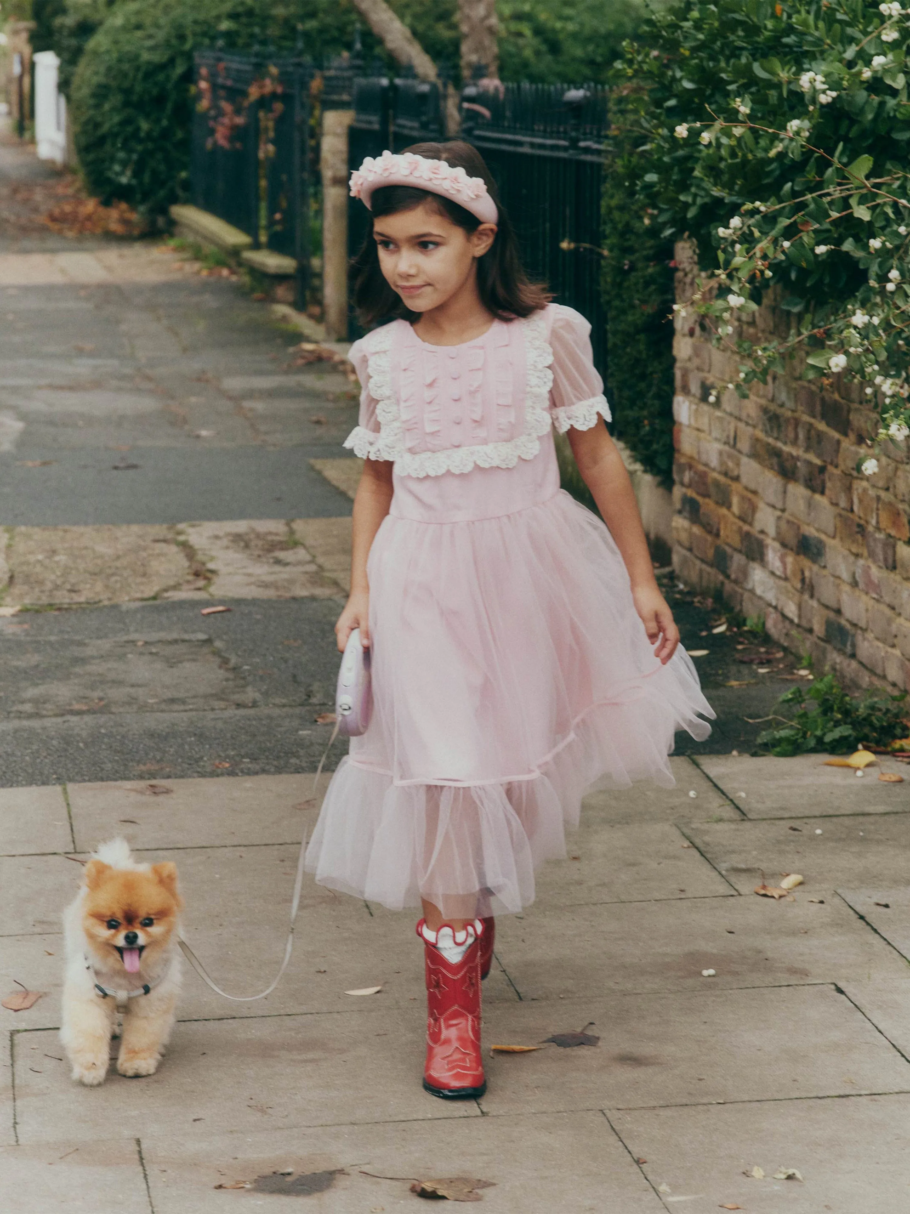 Rosa Tüllkleid für Mädchen