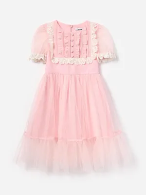 Rosa Tüllkleid für Mädchen