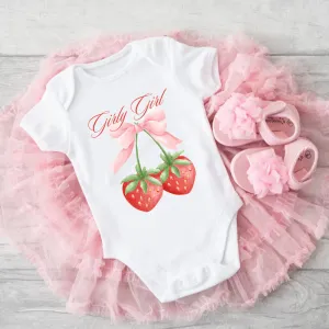 Girly Girl Coquette White Baby Vest cheap baby clothes online