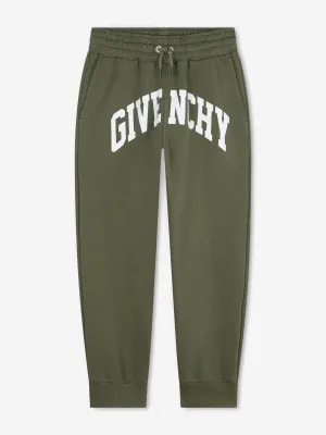 Givenchy Boys Logo Joggerhose in Grün