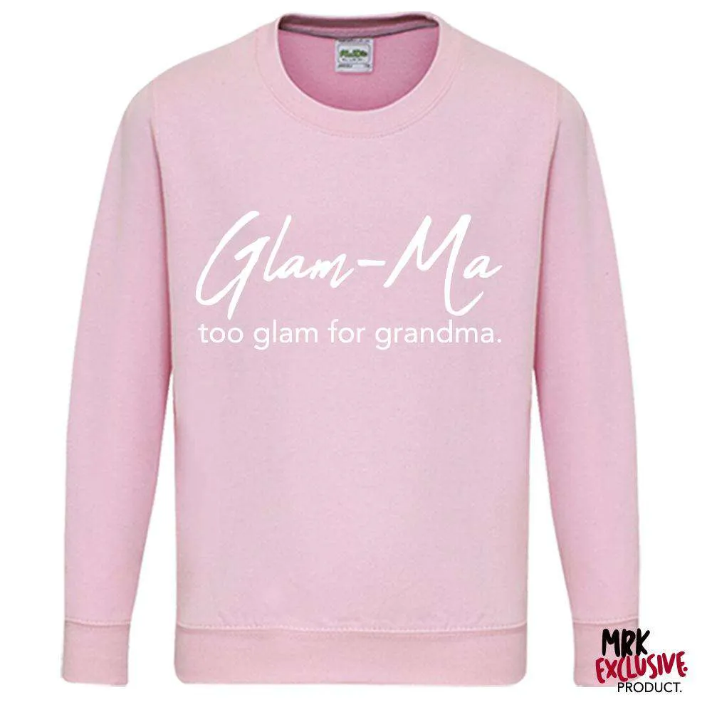Glam-Ma Grandma Pastel Pink Sweater (MRK X) grandma outfits sale