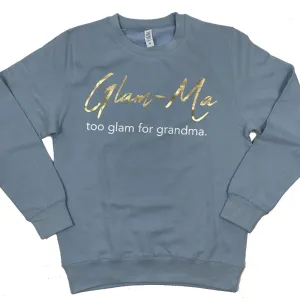 Glam-Ma Grandma Sky Blue Sweater (MRK X) grandma outfits sale