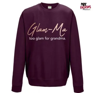 Glam-Ma Since Sweatshirt (MRK X) grandma outfits sale