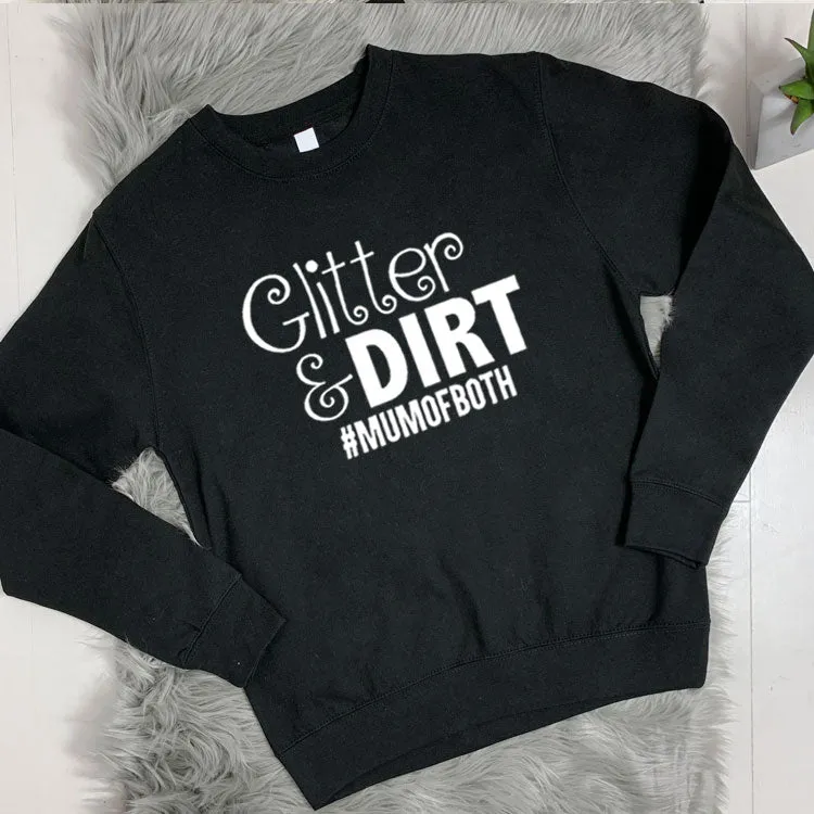 Glitter and Dirt Crew Sweatshirt (MRK X) mum jeans promo