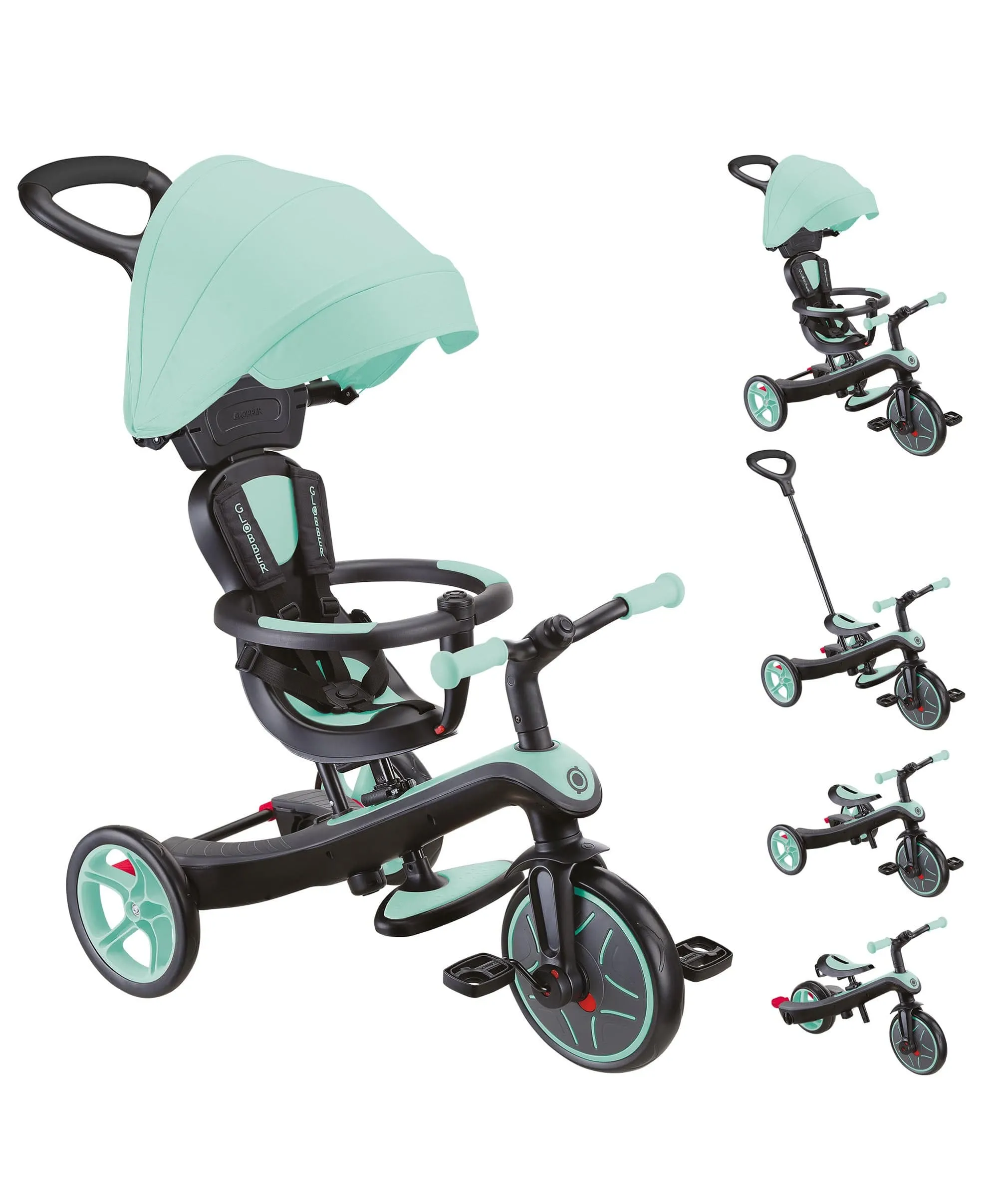 Globber Explorer Dreirad 4 in 1 - Minze