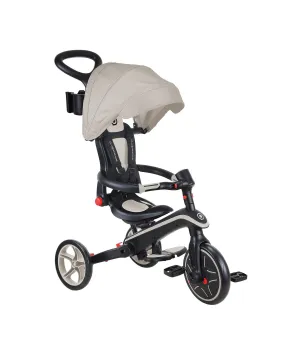 Globber Explorer Dreirad Klappbar 4 in 1 - Taupe Babykids Globber
