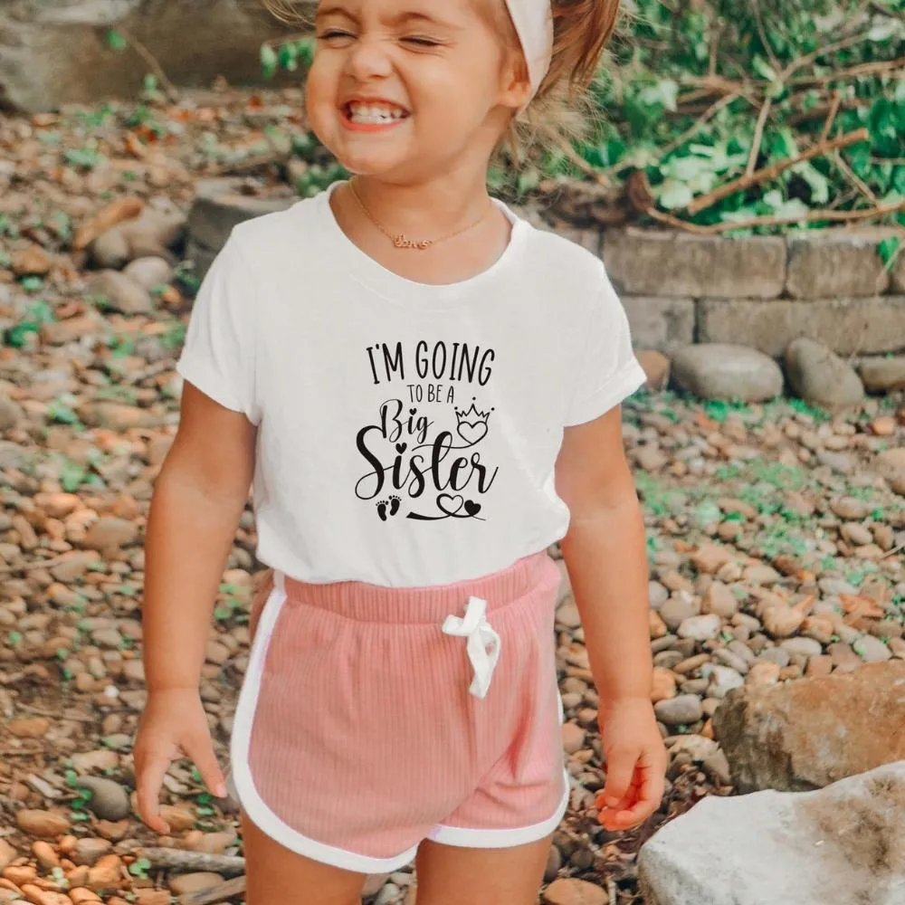 Going To Be A Big Sister T-Shirt girls pajamas promo