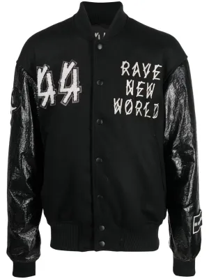 Grad Logo-Patch Bomber Jacket winter jackets clearance
