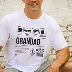 Grandad Ingredients Graphic t-Shirt dad hats promo code