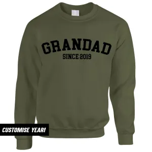 Grandad Since Sweatshirts (MRK X) Grandparent Clothing - senior fashion cheap
