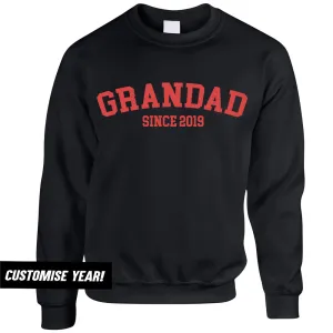 Grandad Since Sweatshirts (MRK X) Grandparent Clothing - senior fashion cheap