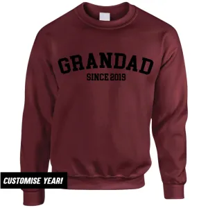 Grandad Since Sweatshirts (MRK X) Grandparent Clothing - senior fashion cheap