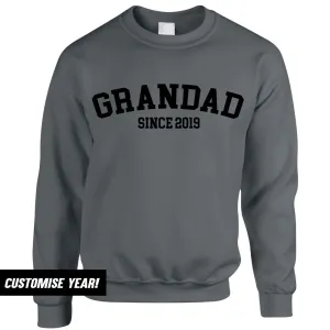 Grandad Since Sweatshirts (MRK X) Grandparent Clothing - senior fashion cheap