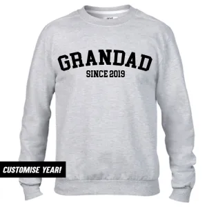 Grandad Since Sweatshirts (MRK X) Grandparent Clothing - senior fashion cheap
